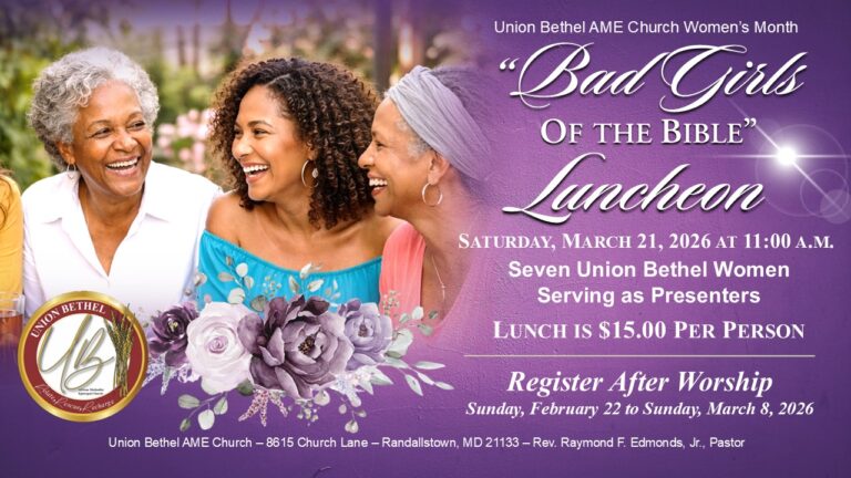 “Bad Girls of the Bible” Luncheon