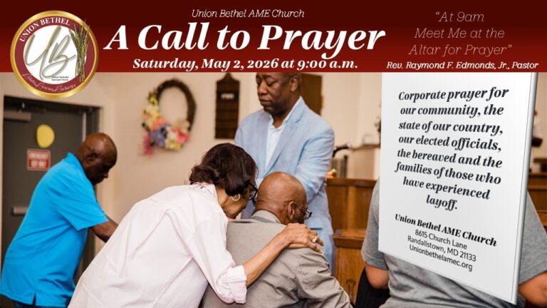 A Call to Prayer