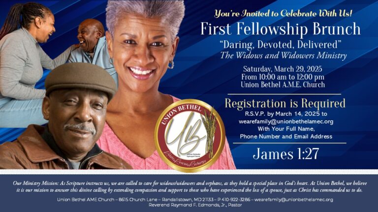 Widows and Widowers Ministry 1st Fellowship Brunch