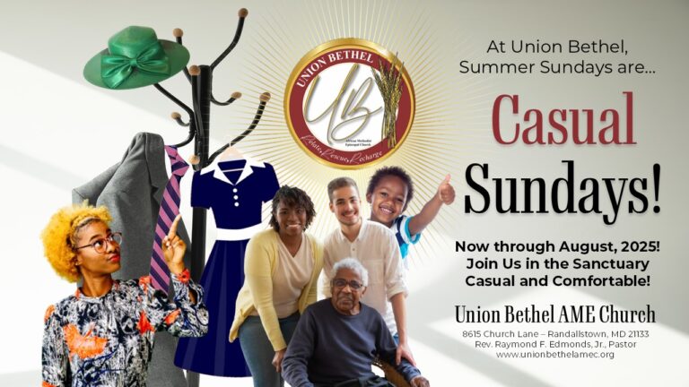 Summer 2025 Casual Sundays at Union Bethel