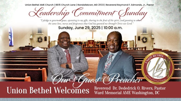 Leadership Commitment Sunday – June 29, 2025