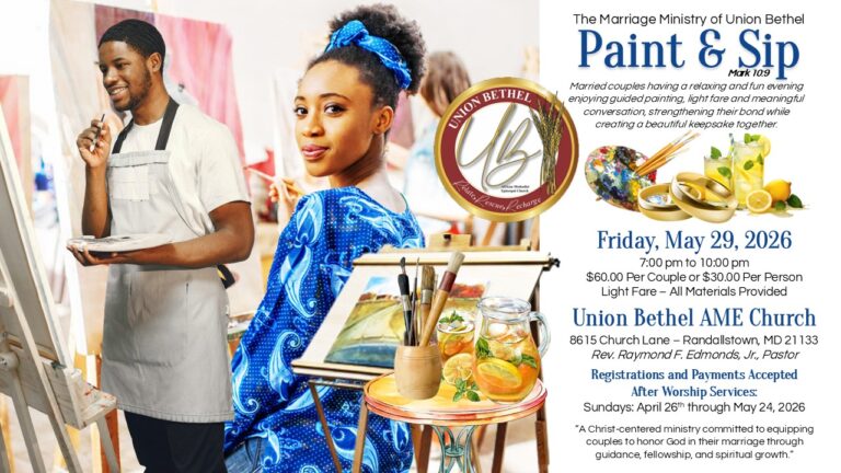 Marriage Ministry “Paint & Sip” Fellowship