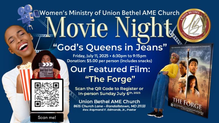“The Forge” Movie Night at Union Bethel – Friday, July 11, 2025