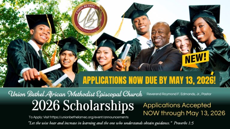 Union Bethel Scholarship Application Period Now Open to May 13, 2026