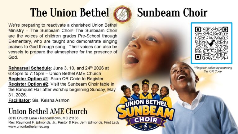The Union Bethel Sunbeam Choir