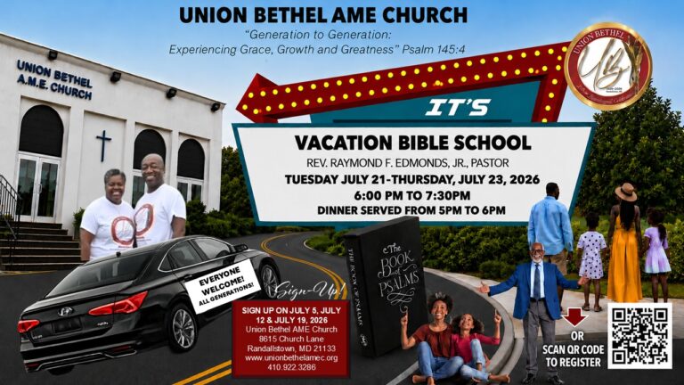 Union Bethel Vacation Bible School 2026