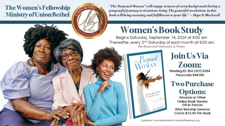 Women’s Fellowship Ministry of Union Bethel Book Study